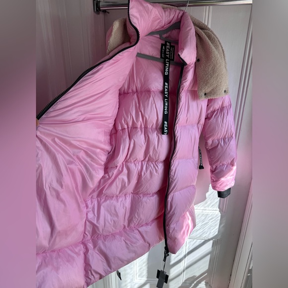Montereggi Women's Down Jacket Pink Size 46It - Picture 9 of 13